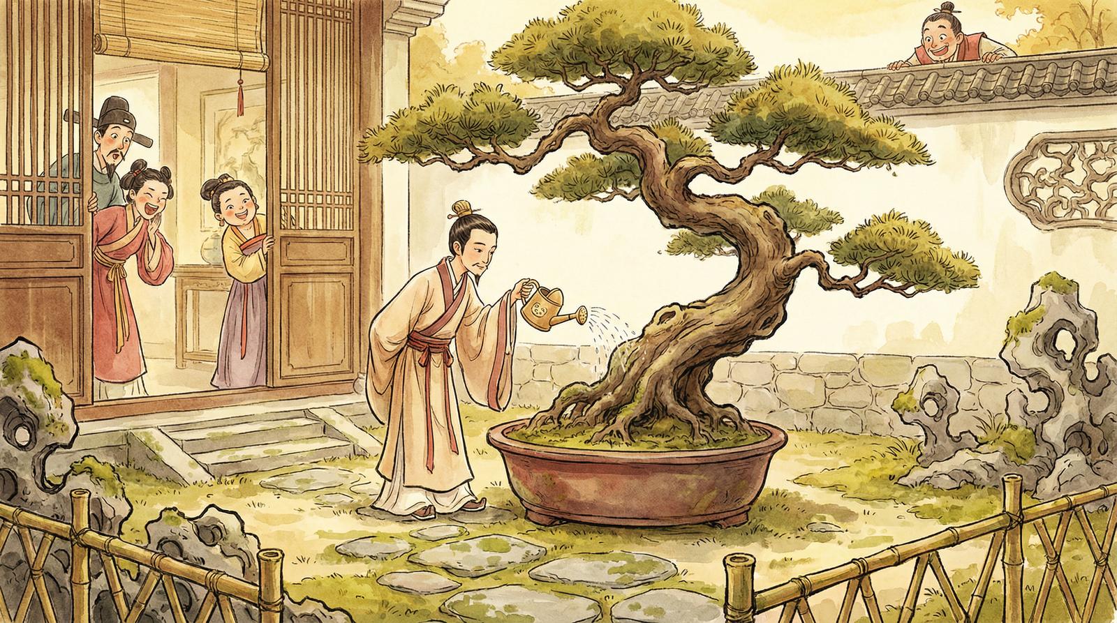 成人小说百年盆景修剪视频演示